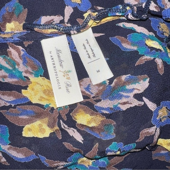 Anthropologie Meadow Rue Strasser Floral Blouse - Picture 5 of 5
